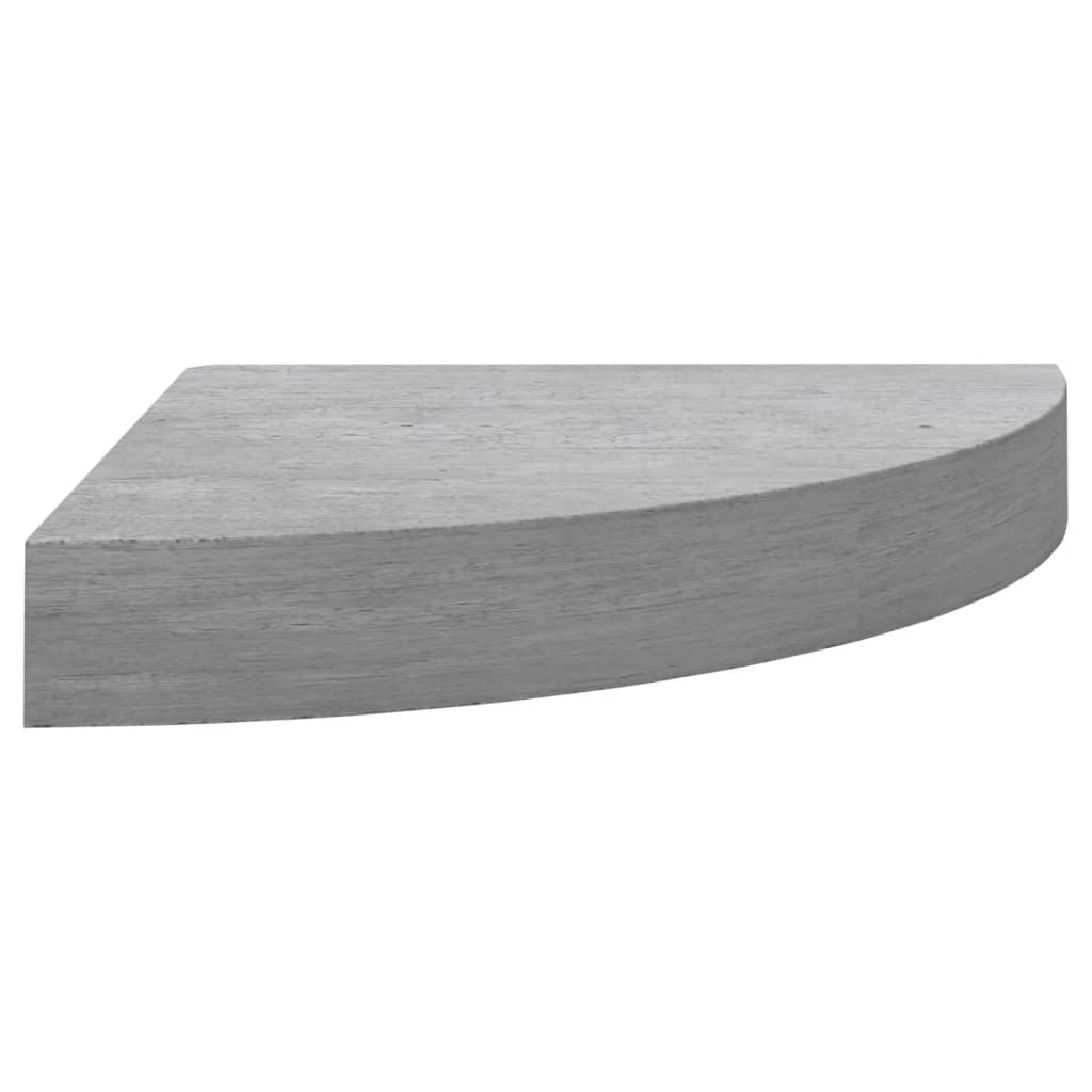 Image of vidaXL Wall Corner Shelf Concrete Grey 25x25x3.8 cm MDF