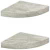 vidaXL nurgariiulid 2 tk, betoonhall, 25 x 25 x 3,8 cm MDF
