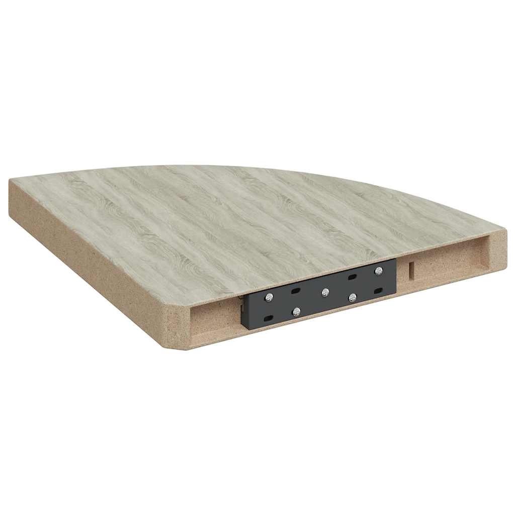 Set rafturi de perete de colt vidaXL, 2 piese, stejar si alb 35x35x3,8 cm, MDF 2 8720286417416 g en hd 6