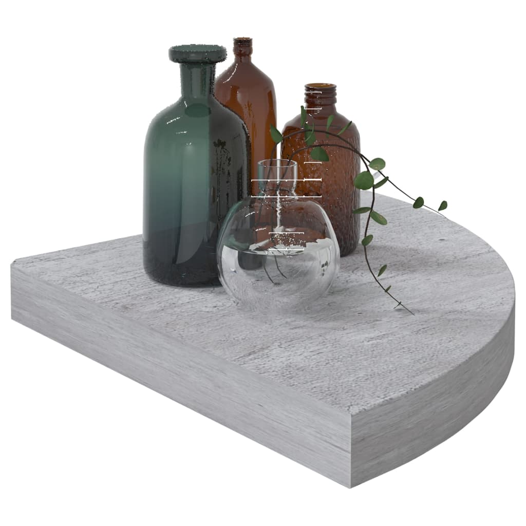 

vidaXL Hoekwandschappen 4 st 35x35x3,8 cm MDF betongrijs
