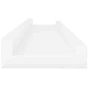 Nástěnné police 2 ks bílé s vysokým leskem 60 x 9 x 3 cm - obrázek 6
