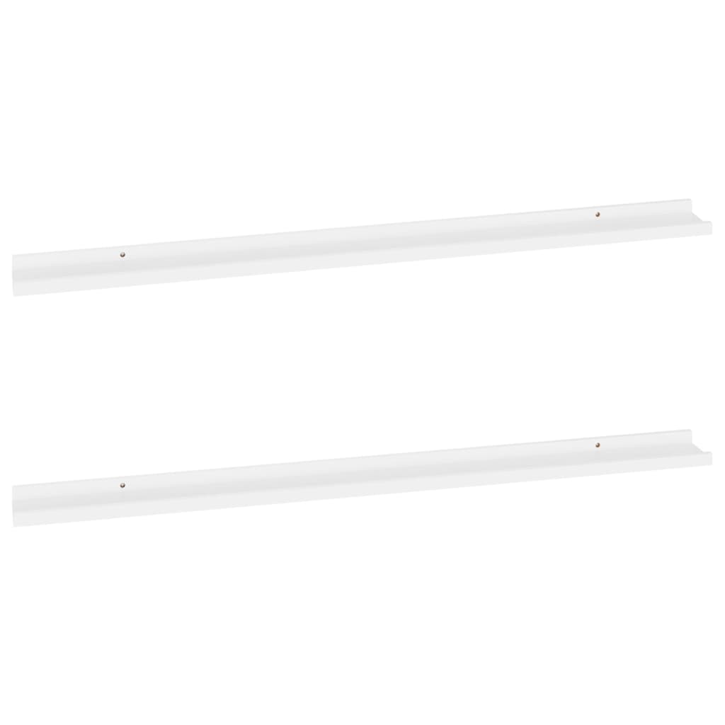 

vidaXL Wall Shelves 2 pcs White 45.3"x3.5"x1.2"