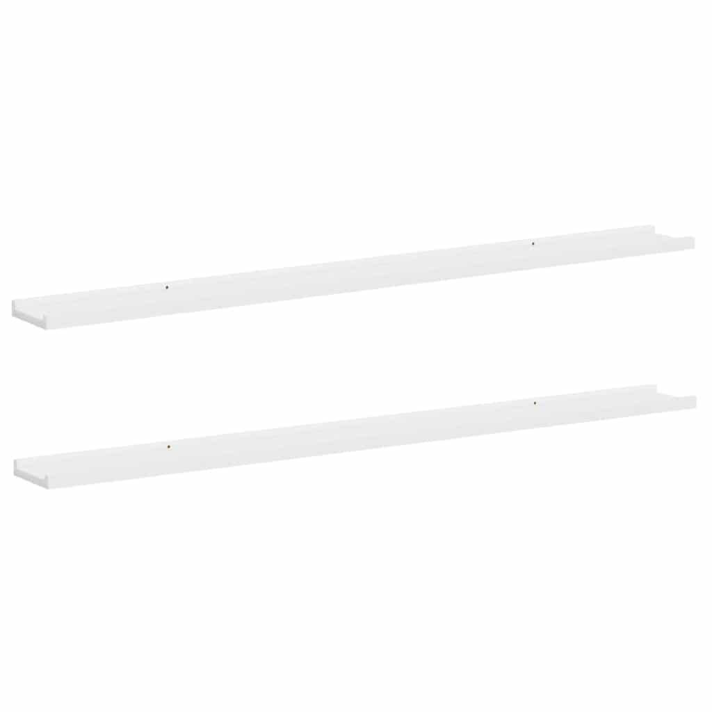 Thumbnail - vidaXL Wandregale 2 Stk. Weiß 115x9x3 cm