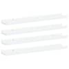 vidaXL seinariiulid, 4 tk, valge, 60 x 9 x 3 cm