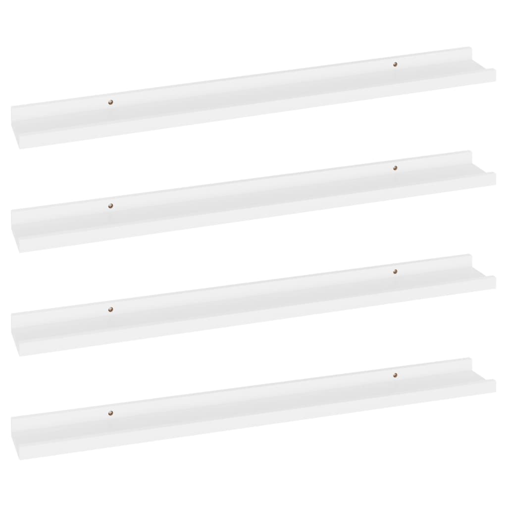 

vidaXL Wall Shelves 4 pcs White 31.5"x3.5"x1.2"