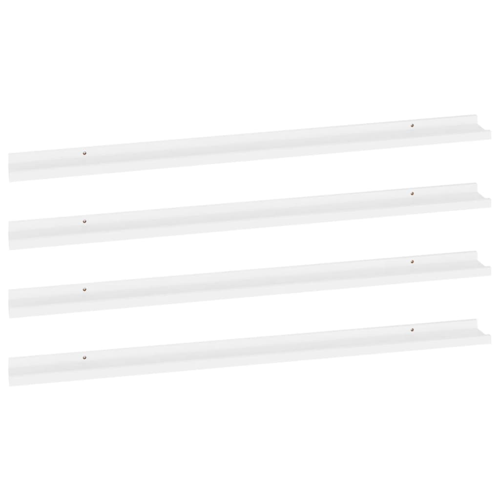 

vidaXL Wall Shelves 4 pcs White 45.3"x3.5"x1.2"