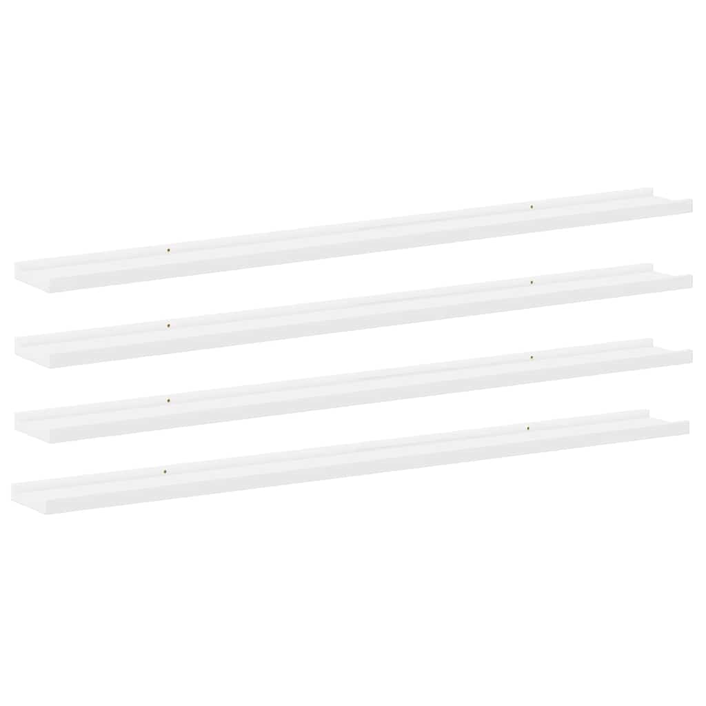 Thumbnail - vidaXL Wandregale 4 Stk. Weiß 115x9x3 cm