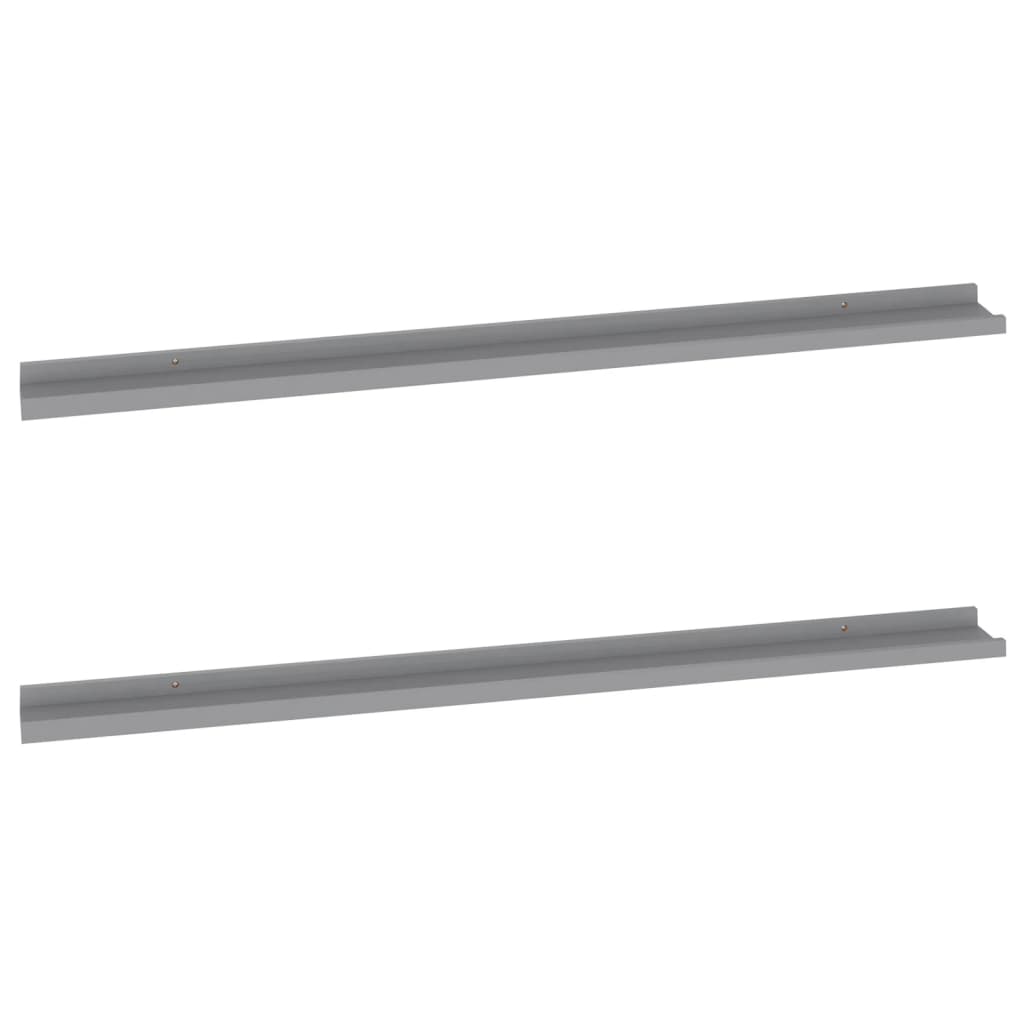 

vidaXL Wall Shelves 2 pcs Gray 45.3"x3.5"x1.2"