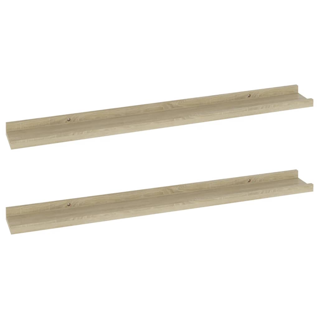 

vidaXL Wall Shelves 2 pcs Sonoma Oak 31.5"x3.5"x1.2"