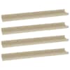 vidaXL seinariiulid, 4 tk, Sonoma tamm, 60x9x3 cm