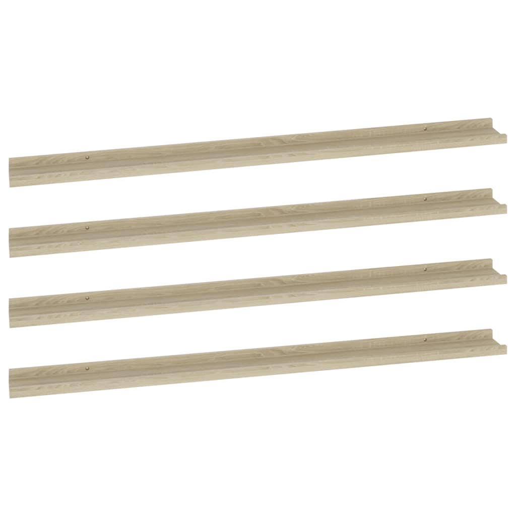 

vidaXL Wall Shelves 4 pcs Sonoma Oak 45.3"x3.5"x1.2"