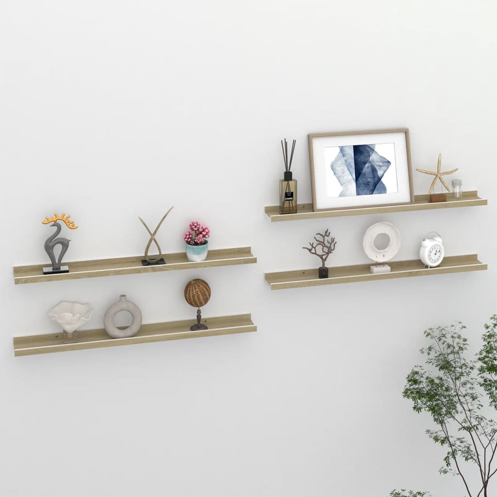 Wall Shelf Floating Shelf Wall Mounted Display Shelf for Photo Frame vidaXL