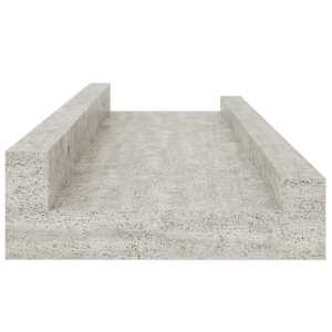 Nástěnné police 2 ks betonově šedé 40 x 9 x 3 cm - obrázek 7