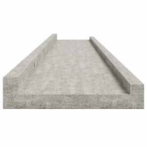 Nástěnné police 2 ks betonově šedé 115 x 9 x 3 cm - obrázek 7