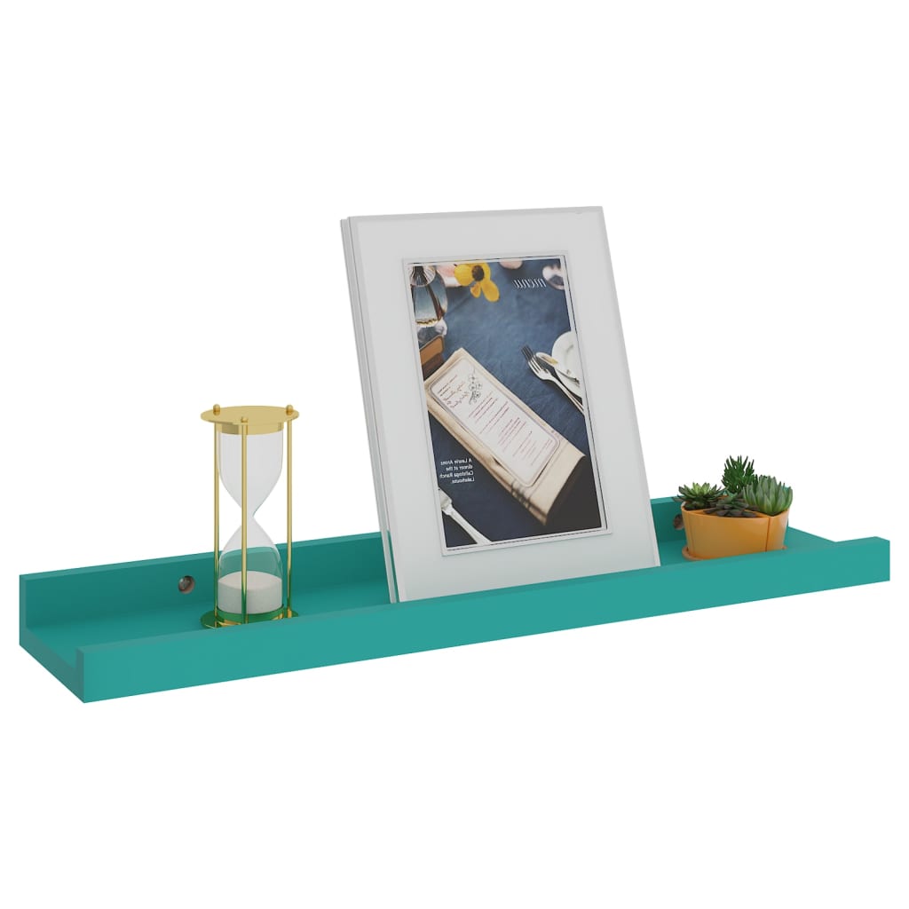 vidaXL Wall Shelves 2 pcs Blue 40x9x3 cm