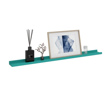 vidaXL Estantes de pared 4 unidades azul 100x9x3 cm