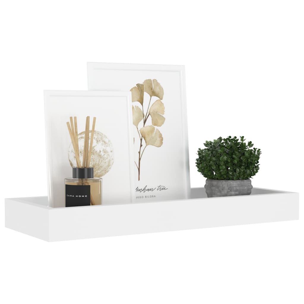 vidaXL Étagères murales Loggia 4 pcs Blanc 40x15x4 cm MDF