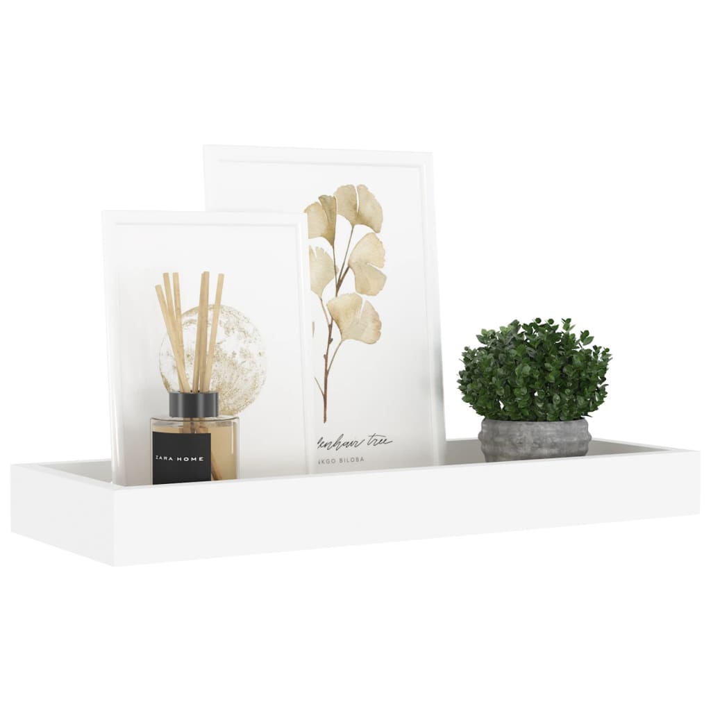 

vidaXL Wandschappen 2 st Loggia 40x15x4 cm MDF eikenkleurig en wit