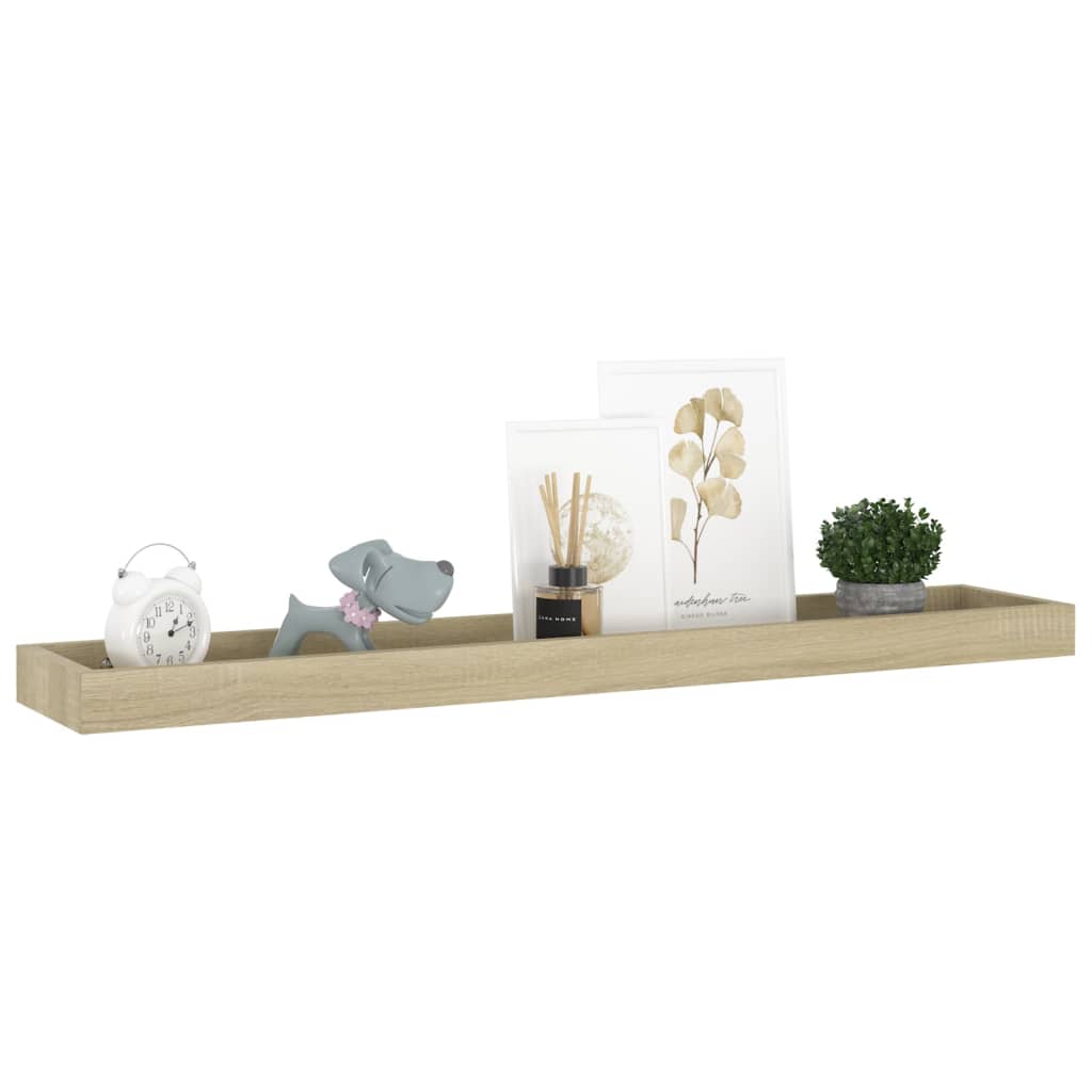

vidaXL Wandschappen 4 st Loggia 80x15x4 cm MDF eikenkleurig