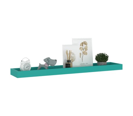 vidaXL Loggia Wall Shelves 4 pcs Blue 80x15x4 cm MDF