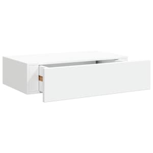 vidaXL sahtliga seinariiul, valge, 40x23,5x10 cm MDF
