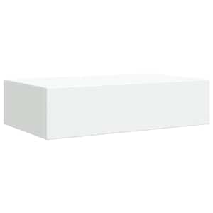 Nástěnná police se zásuvkou bílá 40 x 23,5 x 10 cm MDF - obrázek 5