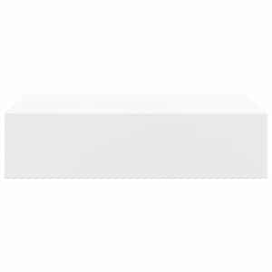 Nástěnná police se zásuvkou bílá 40 x 23,5 x 10 cm MDF - obrázek 6