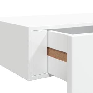 Nástěnná police se zásuvkou bílá 40 x 23,5 x 10 cm MDF - obrázek 10