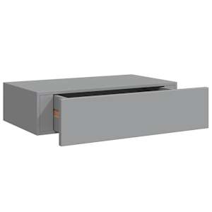 vidaXL sahtliga seinariiul, hall 40x23,5x10 cm MDF