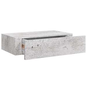vidaXL sahtliga seinariiul, betoonhall 40 x 23,5 x 10 cm MDF