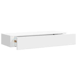 vidaXL sahtliga seinariiul, valge, 60x23,5x10 cm MDF