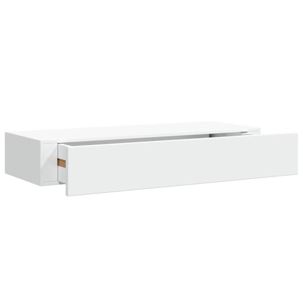 vidaXL sahtliga seinariiul, valge, 60x23,5x10 cm MDF
