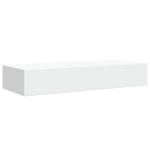 Nástěnná police se zásuvkou bílá 60 x 23,5 x 10 cm MDF - obrázek 5