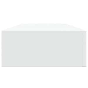 Nástěnná police se zásuvkou bílá 60 x 23,5 x 10 cm MDF - obrázek 7