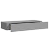 vidaXL sahtliga seinariiul, hall, 60 x 23,5 x 10 cm, MDF