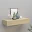  vidaXL tölgyszínű MDF falra szerelhető fiókos polc 60 x 23,5 x 10 cm termék 2. képe
