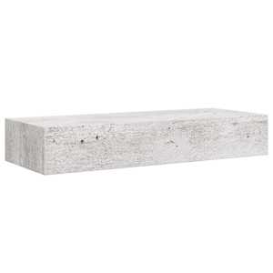 Nástěnná police se zásuvkou betonově šedá 60 x 23,5 x 10 cm MDF - obrázek 5