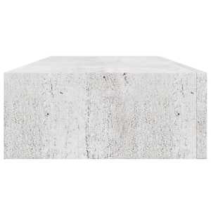 Nástěnná police se zásuvkou betonově šedá 60 x 23,5 x 10 cm MDF - obrázek 7
