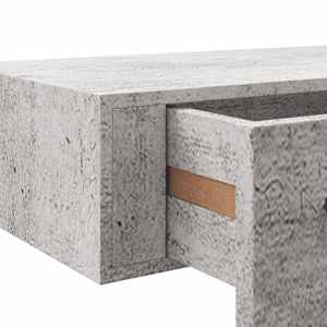 Nástěnná police se zásuvkou betonově šedá 60 x 23,5 x 10 cm MDF - obrázek 10