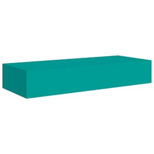 Nástěnné police se zásuvkou 2 ks modré 60 x 23,5 x 10 cm MDF - obrázek 4