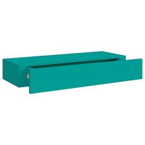 Nástěnné police se zásuvkou 2 ks modré 60 x 23,5 x 10 cm MDF - obrázek 8