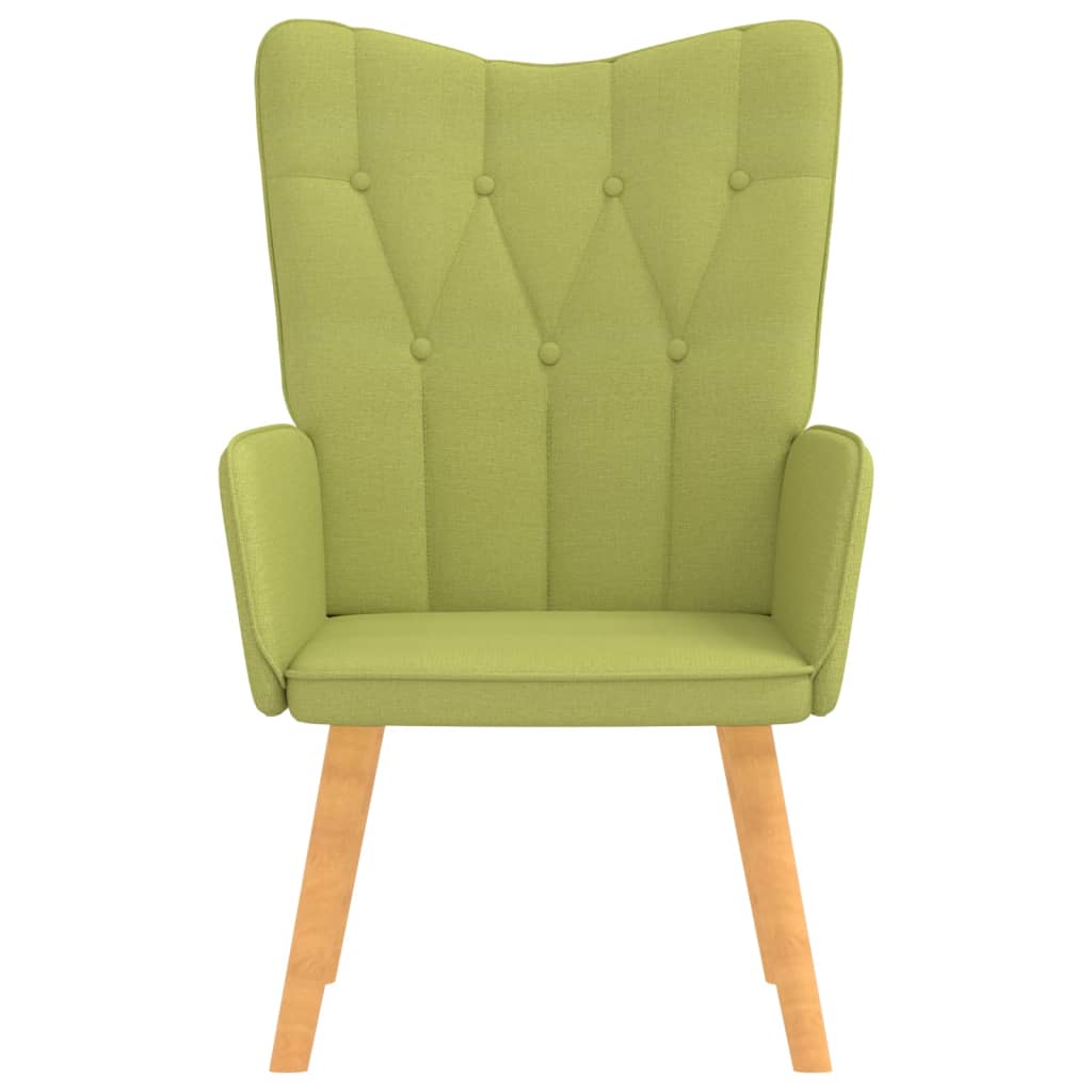 vidaXL Relaxstoel 62x68,5x96 cm stof groen