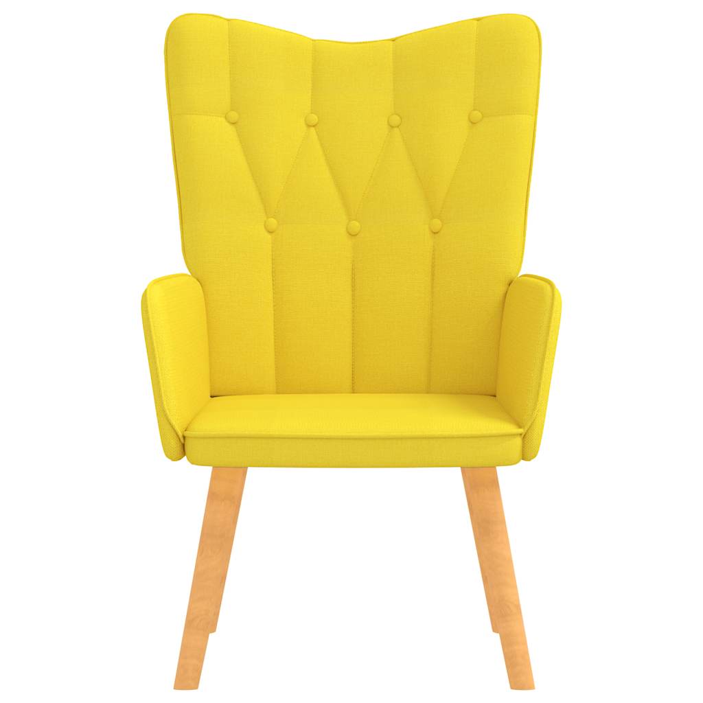 

vidaXL Relaxstoel stof mosterdgeel