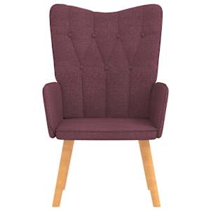 vidaXL Sill&oacute;n de relax de tela morado