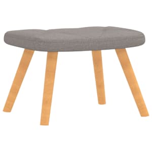 Relaxační křeslo se stoličkou taupe textil - obrázek 6
