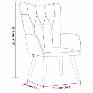 Relaxační křeslo se stoličkou taupe textil - obrázek 11