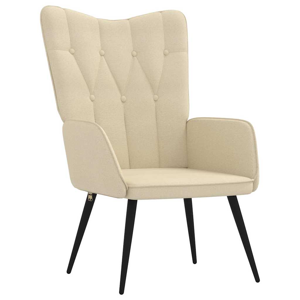 Chaise de relaxation Crème Tissu