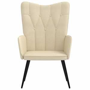 vidaXL Relaxing Chair Cream Fabric