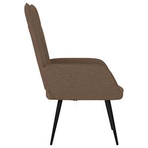 Relaxační židle hnědá textil - obrázek 4