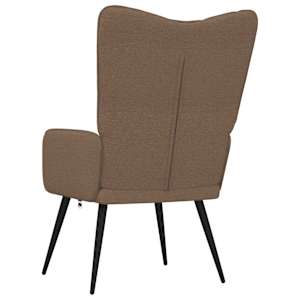 Relaxační židle hnědá textil - obrázek 5